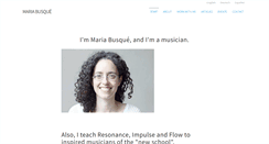 Desktop Screenshot of mariabusque.net